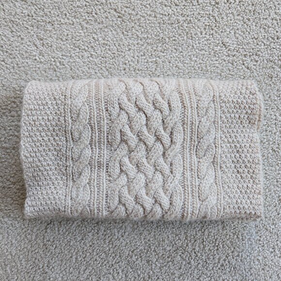 Accessories - Knit Wool Scarf With Cable Design Aryan Celtic